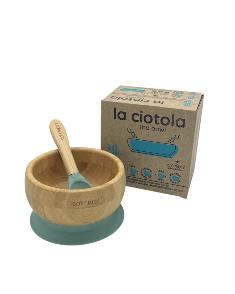 Ciotola in Bambù con cucchiaio - verde